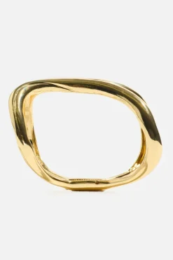 Bracelets-Dynamite Double Curved Cuff Bracelet Yellow