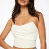 Blouses & Tops | Blouses & Tops-Dynamite Draped Cami Top White