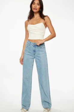 Blouses & Tops | Blouses & Tops-Dynamite Draped Cami Top White