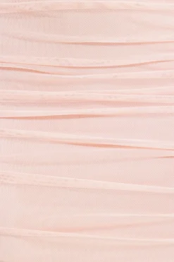 Skirts & Skorts | Matching Sets-Dynamite Draped Mesh Maxi Skirt Pink