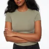 Tees & Tanks | Tees & Tanks-Dynamite Drea Jersey Crewneck T Shirt Green