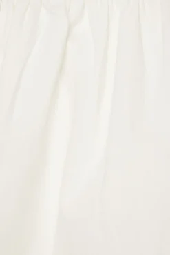 Dresses & Jumpsuits | Mini Dresses-Dynamite Dropped Waist Puff Mini Dress White