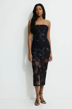 Dresses & Jumpsuits | New Dresses-Dynamite Elisa Maxi Tube Dress Black