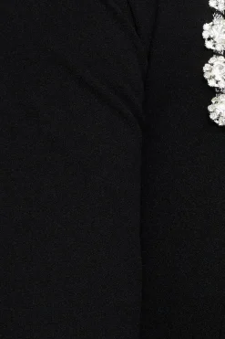 Tees & Tanks | Tees & Tanks-Dynamite Embellished Long Sleeve Top Black