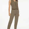 Pants | Slim Leg Pants-Dynamite Emily Tailored Slim Ankle Pants Brown