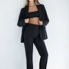 Pants | Bestsellers-Dynamite Emily Tailored Slim Ankle Pants Black