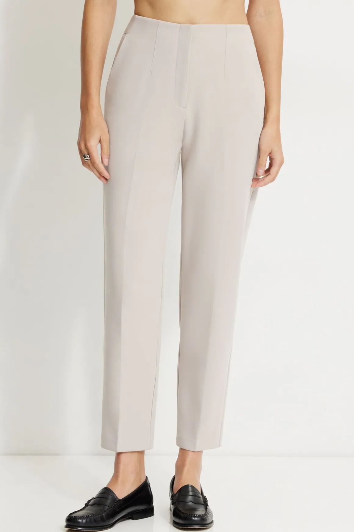 Pants | Slim Leg Pants-Dynamite Emily Tailored Slim Ankle Pants Gray