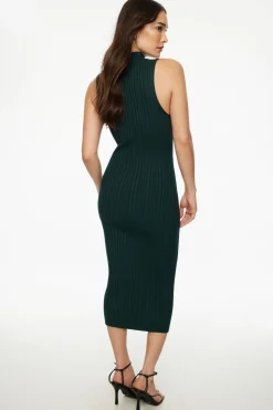 Dresses & Jumpsuits | New Dresses-Dynamite Emma Mock Neck Midi Dress Green