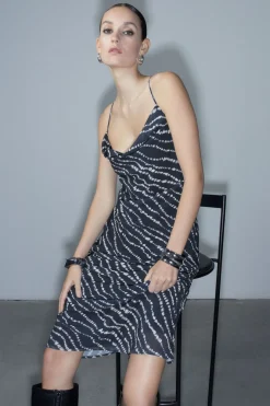 Dresses & Jumpsuits | Midi & Maxi Dresses-Dynamite Estera Cowl Neck Slip Maxi Dress Blue