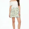 Skirts & Skorts | Skirts-Dynamite Everlee Flounce Mini Skirt Blue