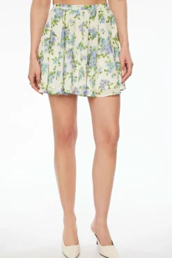 Skirts & Skorts | Skirts-Dynamite Everlee Flounce Mini Skirt Blue