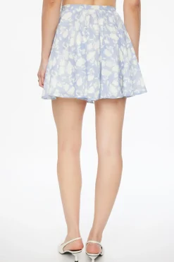 Skirts & Skorts | Skirts-Dynamite Everlee Flounce Mini Skirt Blue