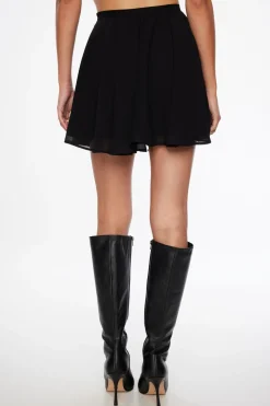 Skirts & Skorts | Skirts-Dynamite Everlee Flounce Mini Skirt Black