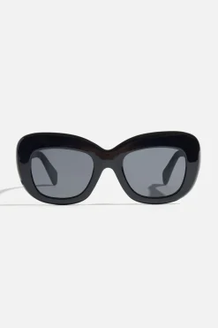 Sunglasses-Dynamite Exaggerated Cat-Eye Sunglasses Purple