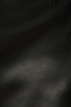 Shorts | Bestsellers-Dynamite Faux Leather Mini Shorts Black