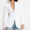 Blazers & Vests-Dynamite Fitted Single Breasted Blazer White