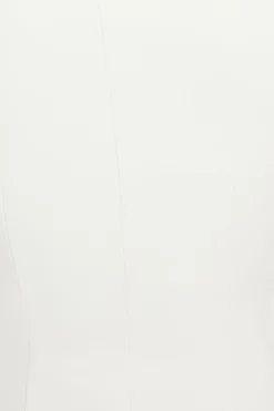 Blazers & Vests | Vests-Dynamite Fitted V-Neck Vest White