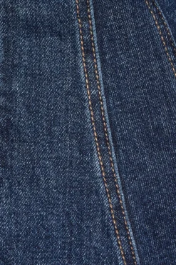 Jeans & Denim | Dresses & Jumpsuits-Dynamite Flared Denim Mini Dress Blue