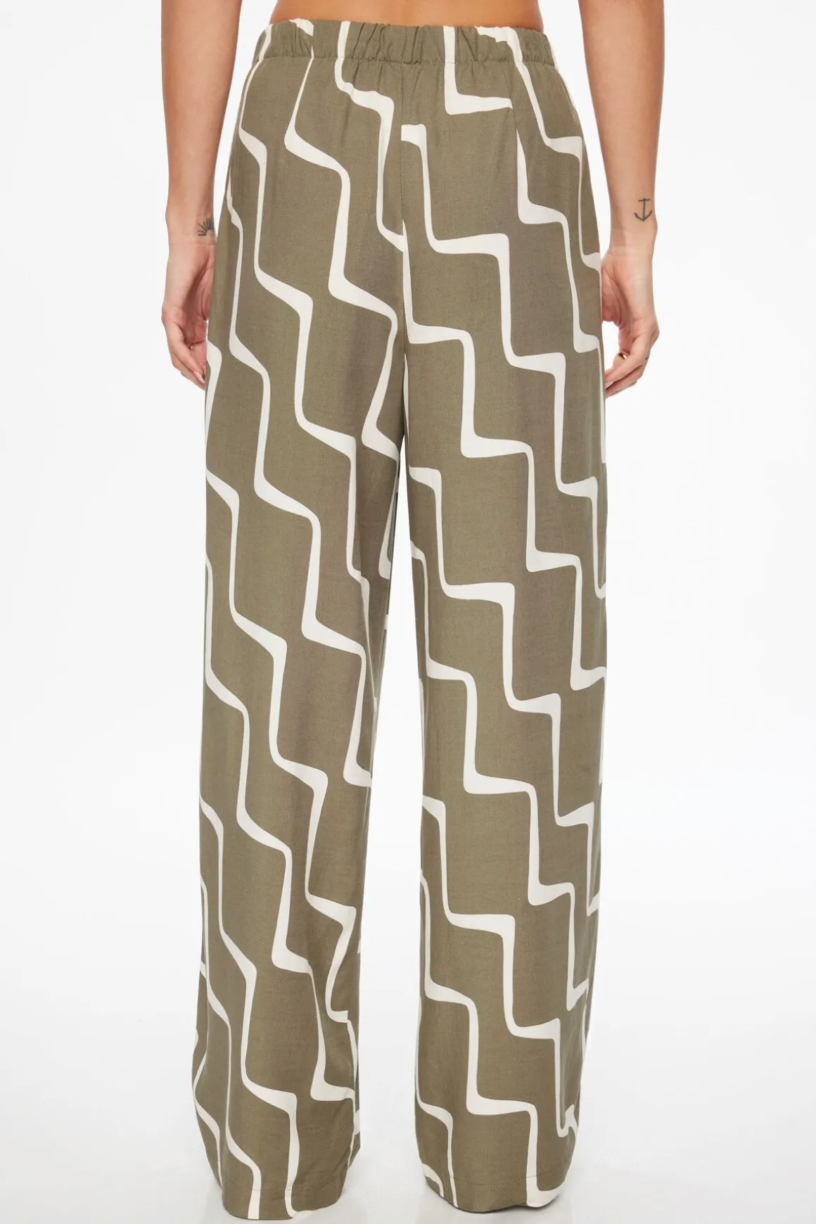 Pants | Wide Leg Pants-Dynamite Flo Wide Leg Linen Pants Green
