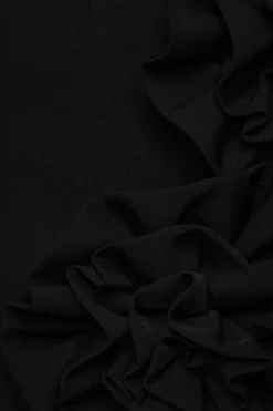 Skirts & Skorts | Online Exclusives-Dynamite Floral Appliqué Mini Skirt Black