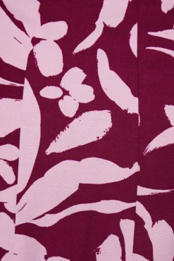Skirts & Skorts | Skirts-Dynamite Floral Linen Maxi Skirt Pink