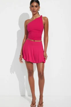 Skirts & Skorts | Skirts-Dynamite Flowy Mini Skort Pink