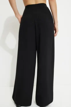Pants | Wide Leg Pants-Dynamite Fluid Wide Leg Pants Black