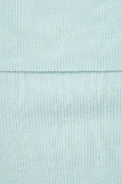 Sweaters & Cardigans | Sweaters-Dynamite Fold Over Off Shoulder Top Blue