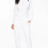 Pants-Dynamite French Terry Fleece Jogger Pants White
