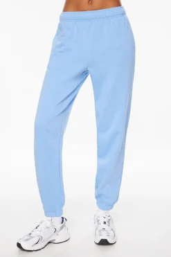 Pants-Dynamite French Terry Fleece Jogger Pants Blue