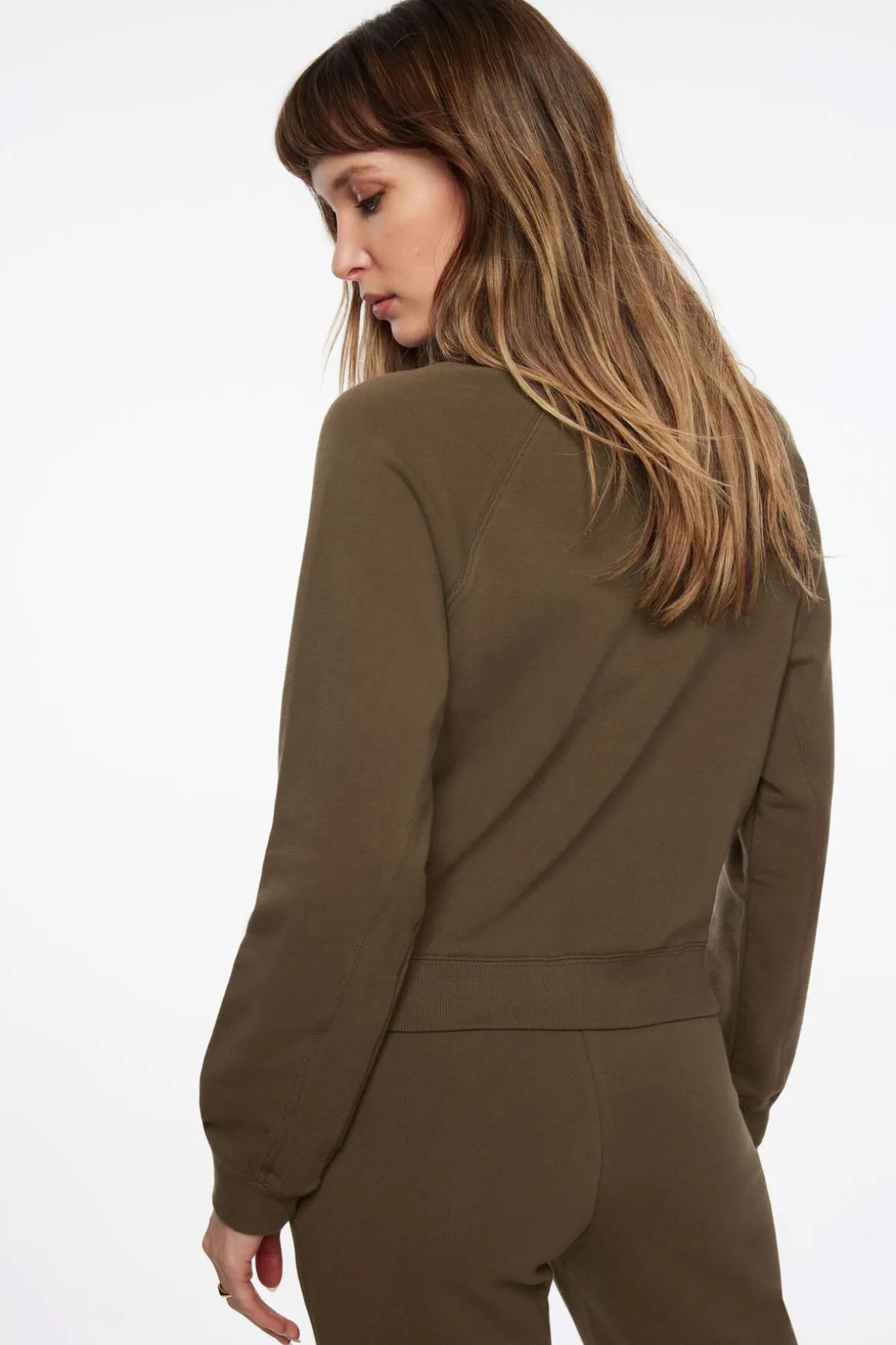 Sweaters & Cardigans | Long Sleeve Tops-Dynamite French Terry Graphic Sweatshirt Brown