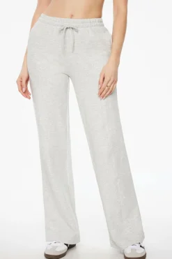 Pants | Wide Leg Pants-Dynamite French Terry Wide Leg Sweatpants Gray