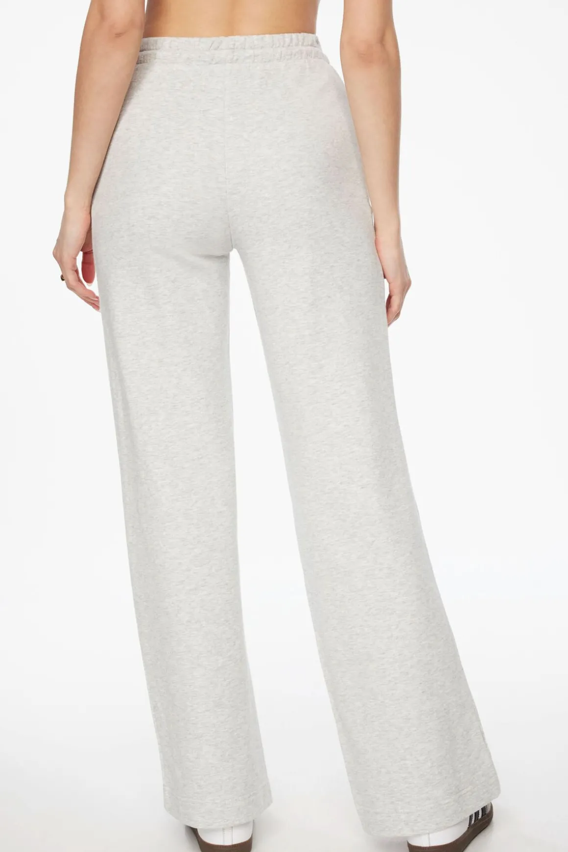Pants | Wide Leg Pants-Dynamite French Terry Wide Leg Sweatpants Gray