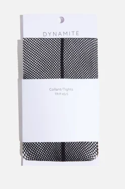 Socks & Tights-Dynamite Front Line Fishnet Tights Black