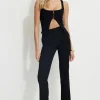 Pants | Online Exclusives-Dynamite Front Seam Bootcut Pants BLACK