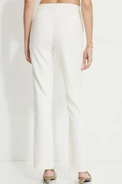 Pants | Online Exclusives-Dynamite Front Seam Bootcut Pants White