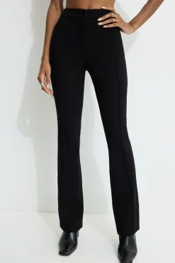 Pants | Slim Leg Pants-Dynamite Front Seam Flared Leggings Black