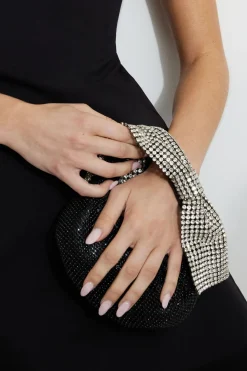 Bags-Dynamite Gem Bow Handle Bag Black