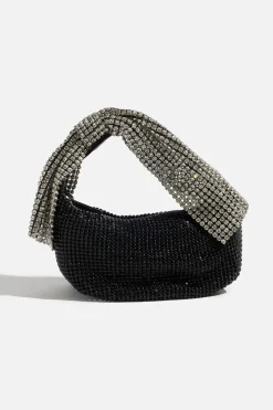 Bags-Dynamite Gem Bow Handle Bag Black