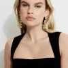 Earrings-Dynamite Gem Drop Earrings White