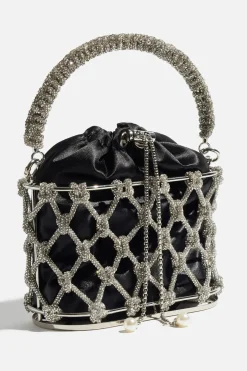 Bags-Dynamite Gem Rope Bucket Bag Gray
