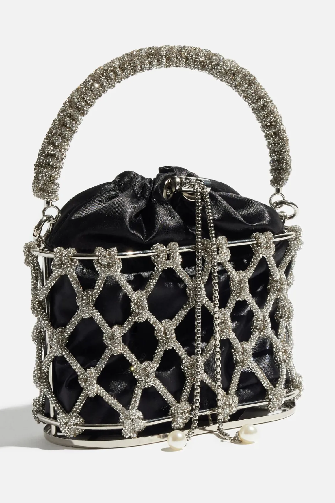 Bags-Dynamite Gem Rope Bucket Bag Gray
