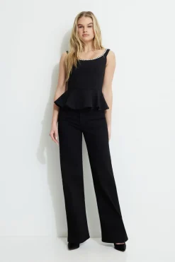 Blouses & Tops | Blouses & Tops-Dynamite Gemstone Off Shoulder Corset Top Black
