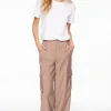 Pants | Straight Leg Pants-Dynamite Gia Cargo Parachute Pants Gray