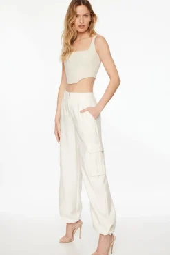 Pants-Dynamite Gia Cargo Parachute Pants White