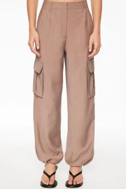 Pants | Straight Leg Pants-Dynamite Gia Cargo Parachute Pants Gray