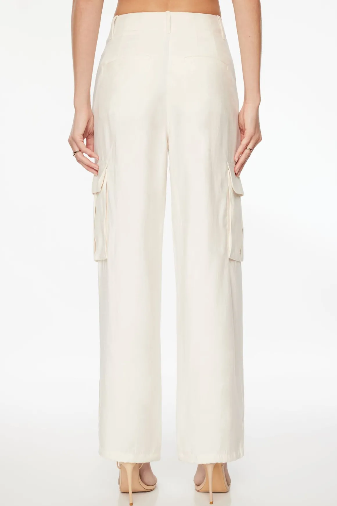 Pants-Dynamite Gia Cargo Parachute Pants White