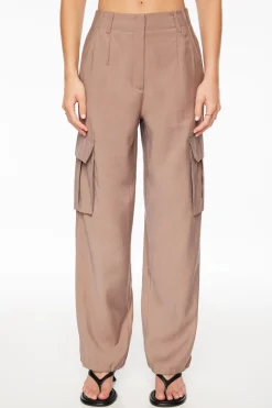 Pants | Straight Leg Pants-Dynamite Gia Cargo Parachute Pants Gray