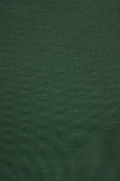 Tees & Tanks | Tees & Tanks-Dynamite Hana Off Shoulder Shirred T Shirt Green