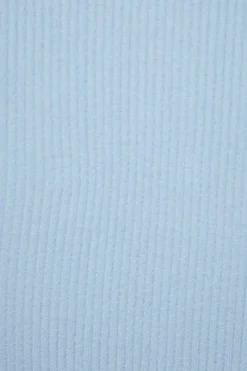 Tees & Tanks | Tees & Tanks-Dynamite Heather Short Sleeve Seamless Bodysuit Blue